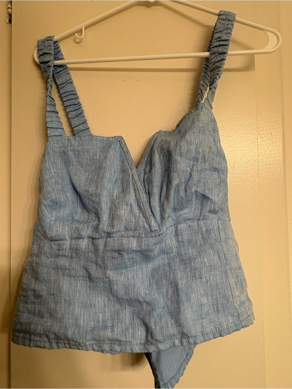Light Blue Textured Tank Top